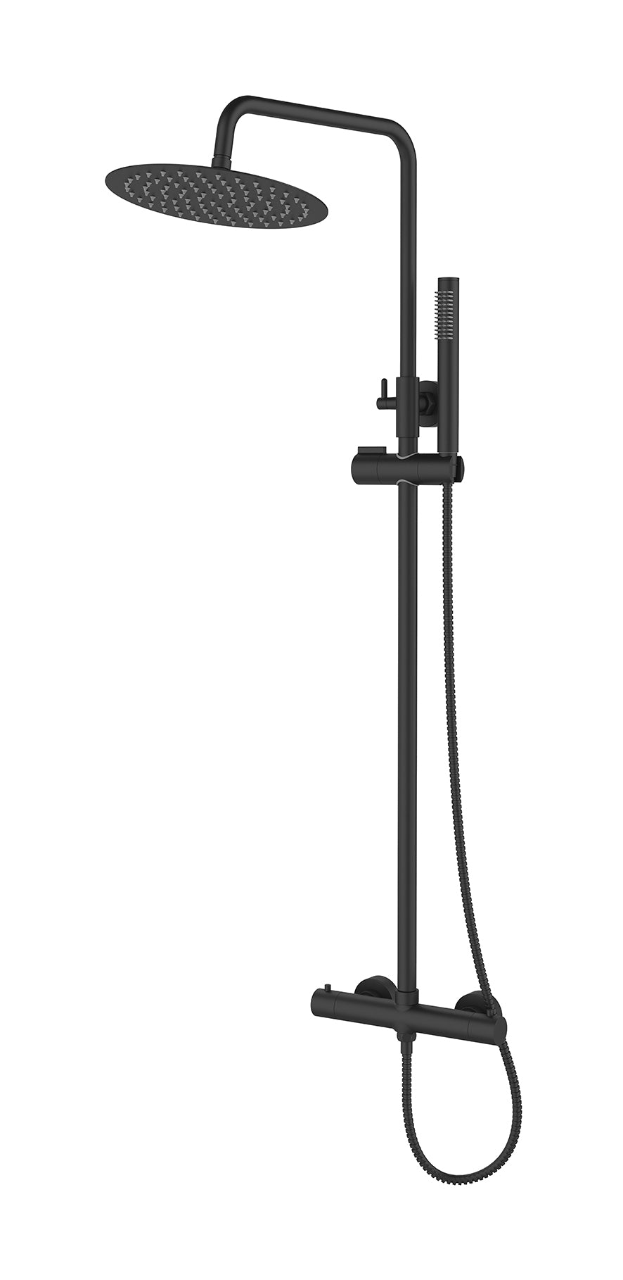 Eaubrasil regendoucheset thermostatisch zwart