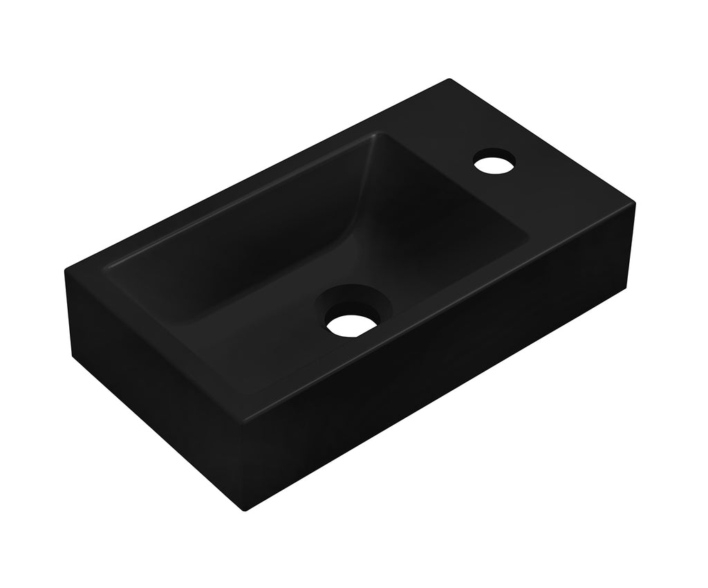 Eauribbella fontein omkeerbaar 40 x 22 x 9 cm composiet mat zwart