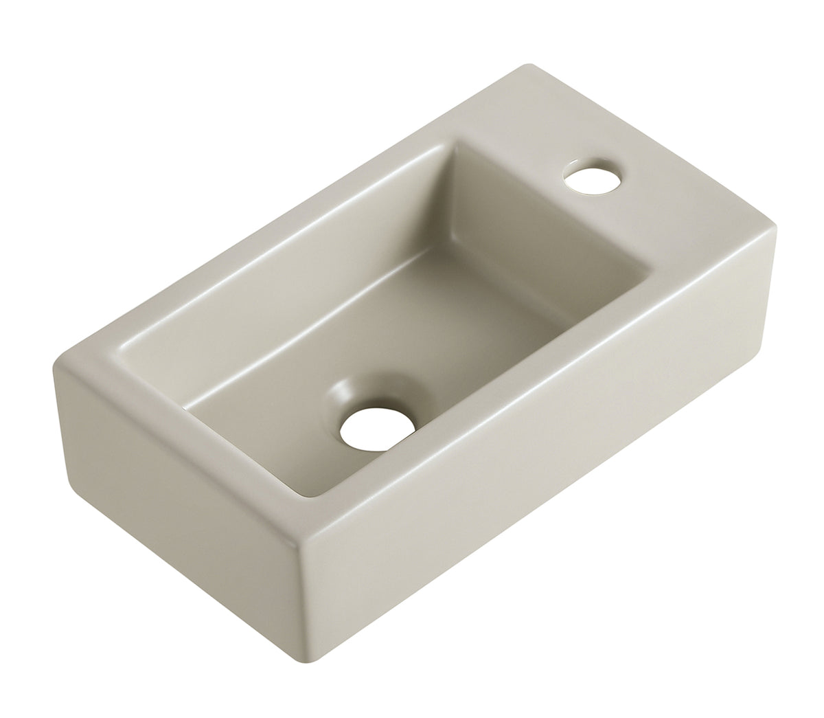 Eaurhea m fontein rechts 40 x 22 x 11 cm keramiek beige