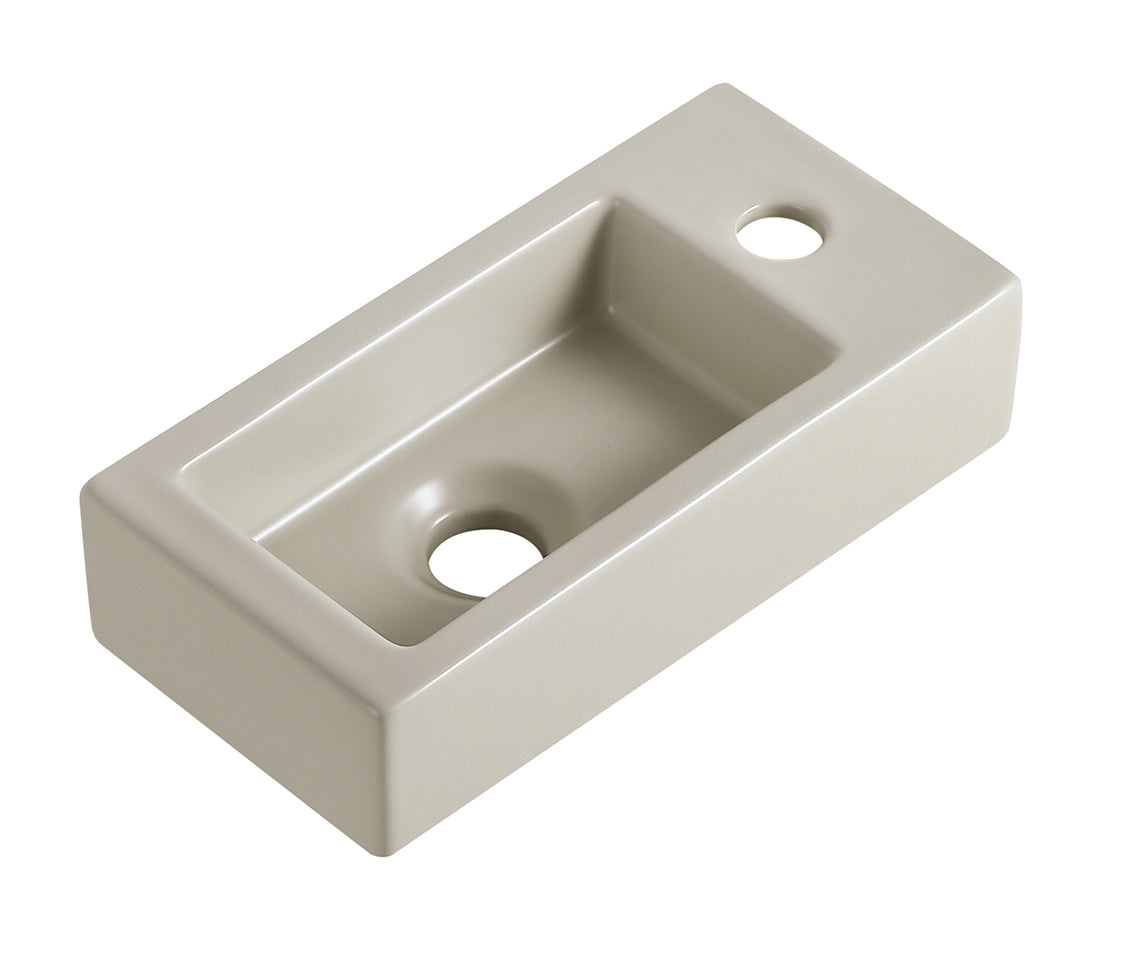 Eaurhea s mini fontein rechts 36,5 x 18 x 9 cm keramiek beige