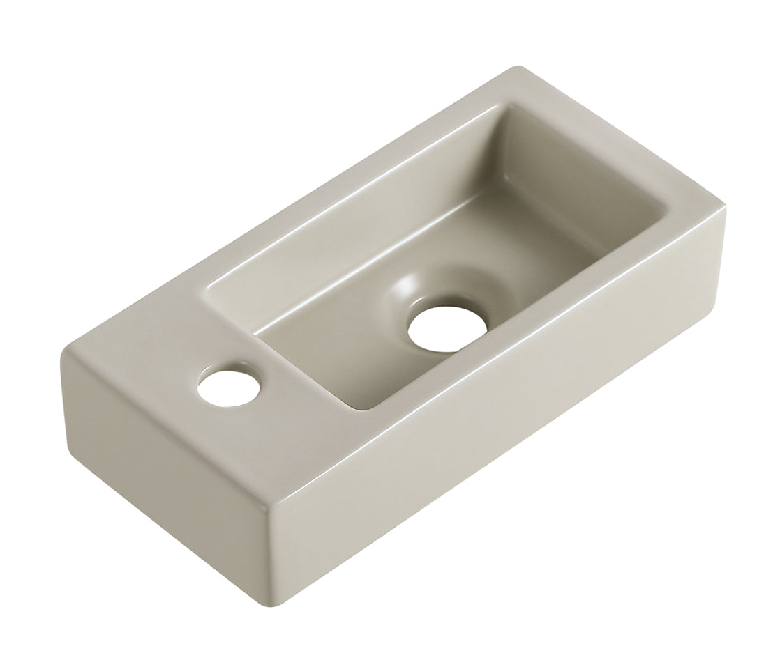 Eaurhea s mini fontein links 36,5 x 18 x 9 cm keramiek beige