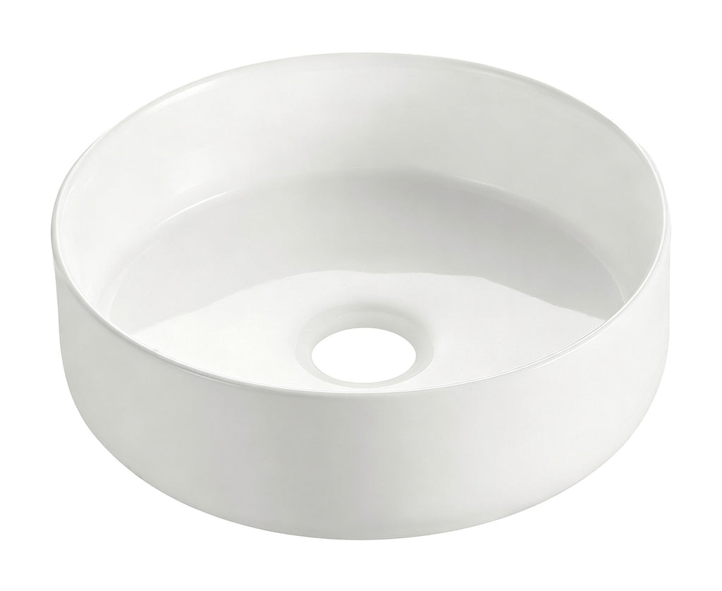 Eaucolosso waskom rond 36 x 12 cm keramiek glans wit
