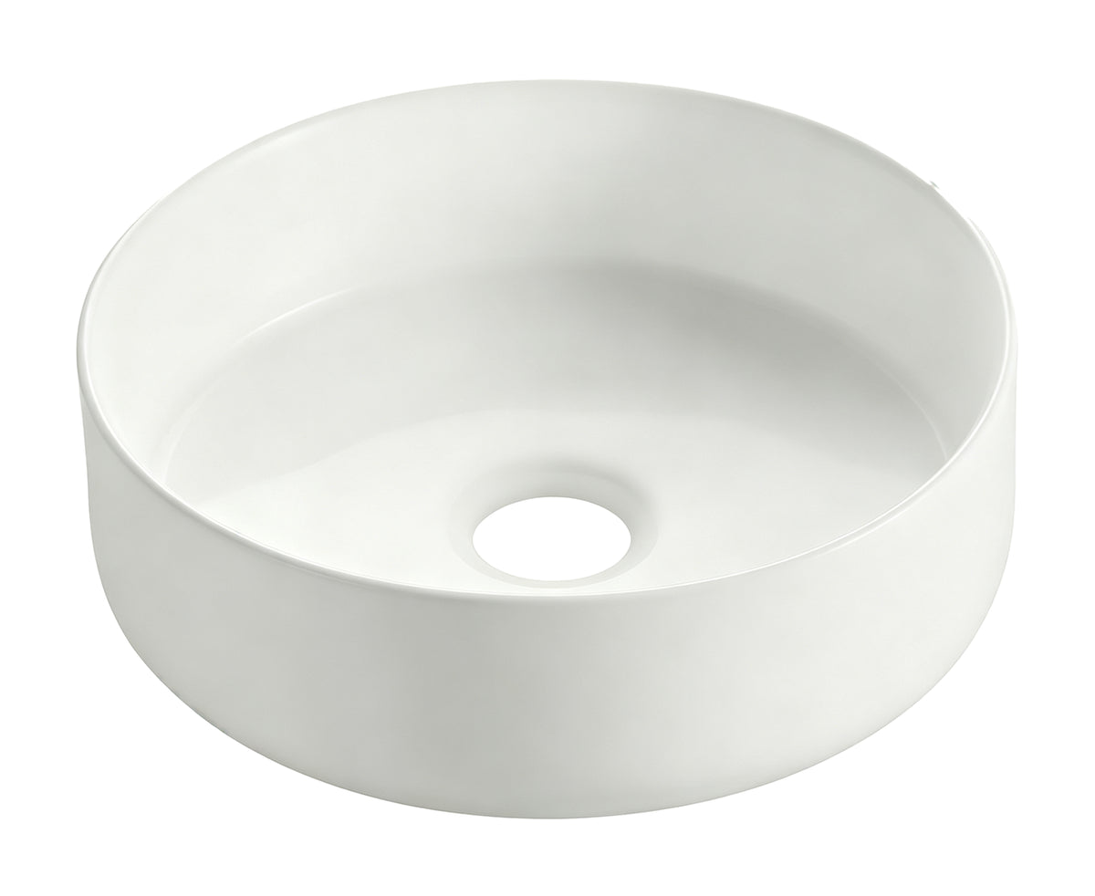 Eaucolosso waskom rond 36 x 12 cm keramiek mat wit