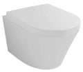 Eauvesta wandcloset met vesta toiletzitting softclose en quick release glans wit