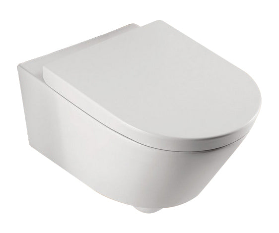 Eaumetro wandcloset met toiletzitting softclose en quick release glans wit