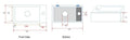 Eaurhea s mini fontein links 36,5 x 18 x 9 cm keramiek glans wit