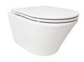 Eauvesta wandcloset rimless met flatline toiletzitting softclose en quick release mat wit