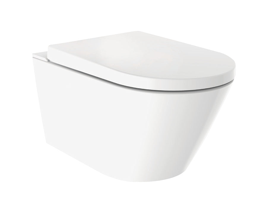 Eauvesta douche wc rimless glans wit