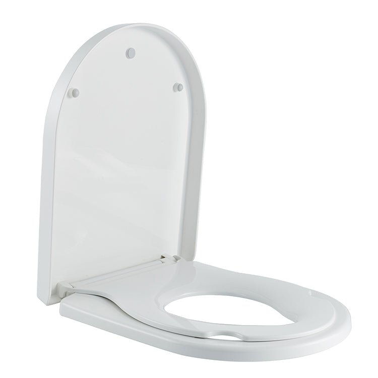 Eauvesta family toiletzitting met geïntegreerde kinderzitting, softclose en quick release glans wit