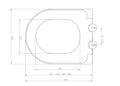 Eauvesta toiletzitting softclose en quick release mat grijs