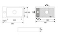 Eaurhea s mini fontein links 36,5 x 18 x 9 cm quartz