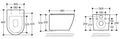 Eauvesta junior wandcloset rimless verkort met Shade slim toiletzitting softclose en quick release glans wit