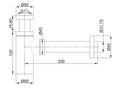 Eauunimatch wastafelsifon 5/4" x 32 mm mat zwart