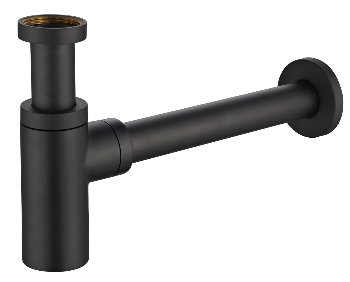Eauunimatch wastafelsifon 5/4" x 32 mm mat zwart
