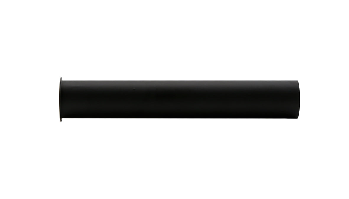 Eauunimatch sifon verlengbuis 20 cm met kraag mat zwart