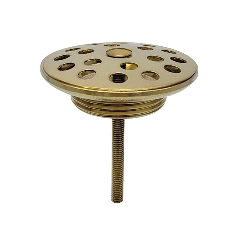 Eaukorv open afvoerplug rooster 5/4" geborsteld messing PVD