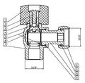Eauhoekstopkraan 3280 3/8x3/8 chroom