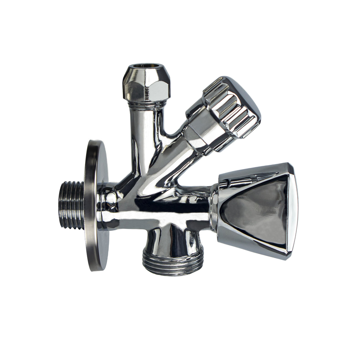 Eaucombinatie kraantje 1/2" x 3/4" x 10 mm chroom