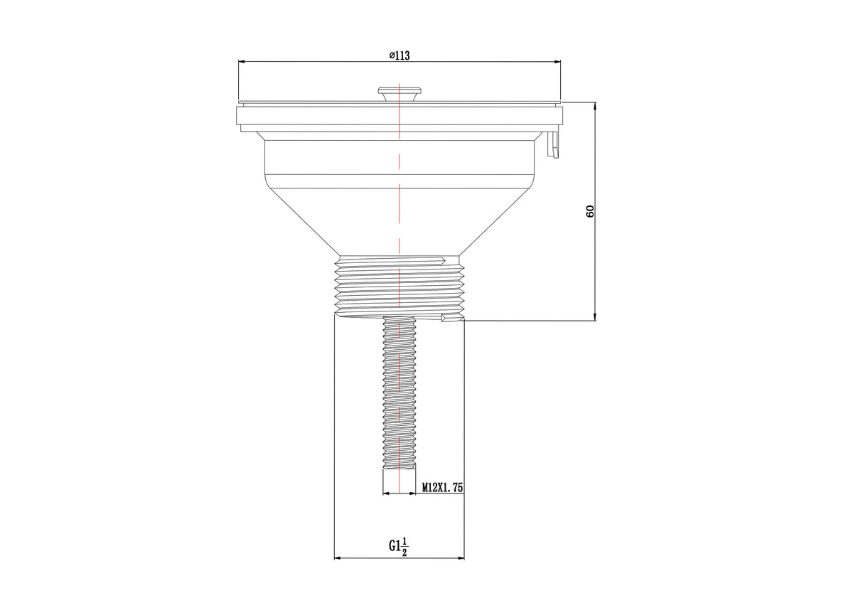 Eaukorfplug+rooster 6/4 90mm +70mm schroef