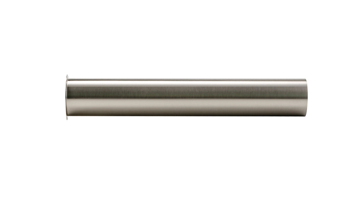 Eauunimatch sifon verlengbuis 20 cm met kraag geborsteld staal