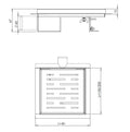 Eau3e generatie doucheput met flens en zijuitlaat 15 x 15 cm RVS