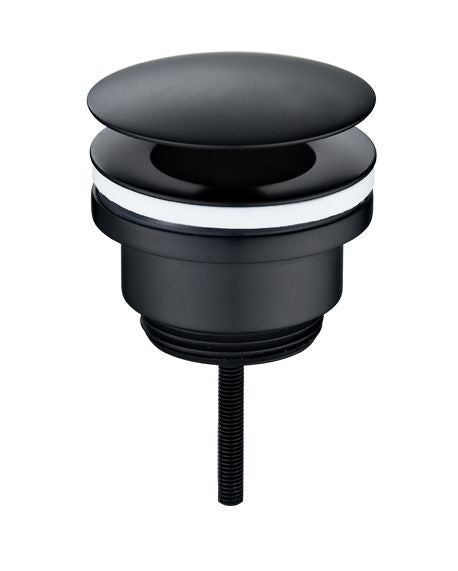Eauunimatch open afvoerplug 5/4'' mat zwart