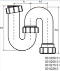 Bad'eau 5215 s-sifon 6/4''x40mm