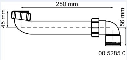 Bad'eau 5285 ruimtebesp.bocht verts.6/4
