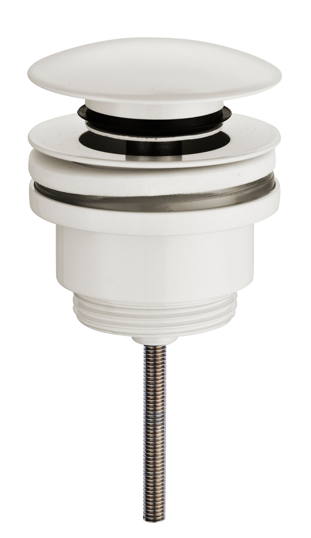 Eauunimatch clickwaste afvoerplug 5/4" glans wit