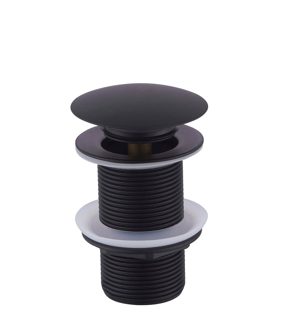 Eauunimatch clickwaste afvoerplug verlengd 5/4" mat zwart