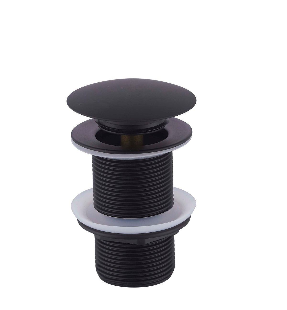 Eauunimatch clickwaste afvoerplug verlengd 5/4" mat zwart