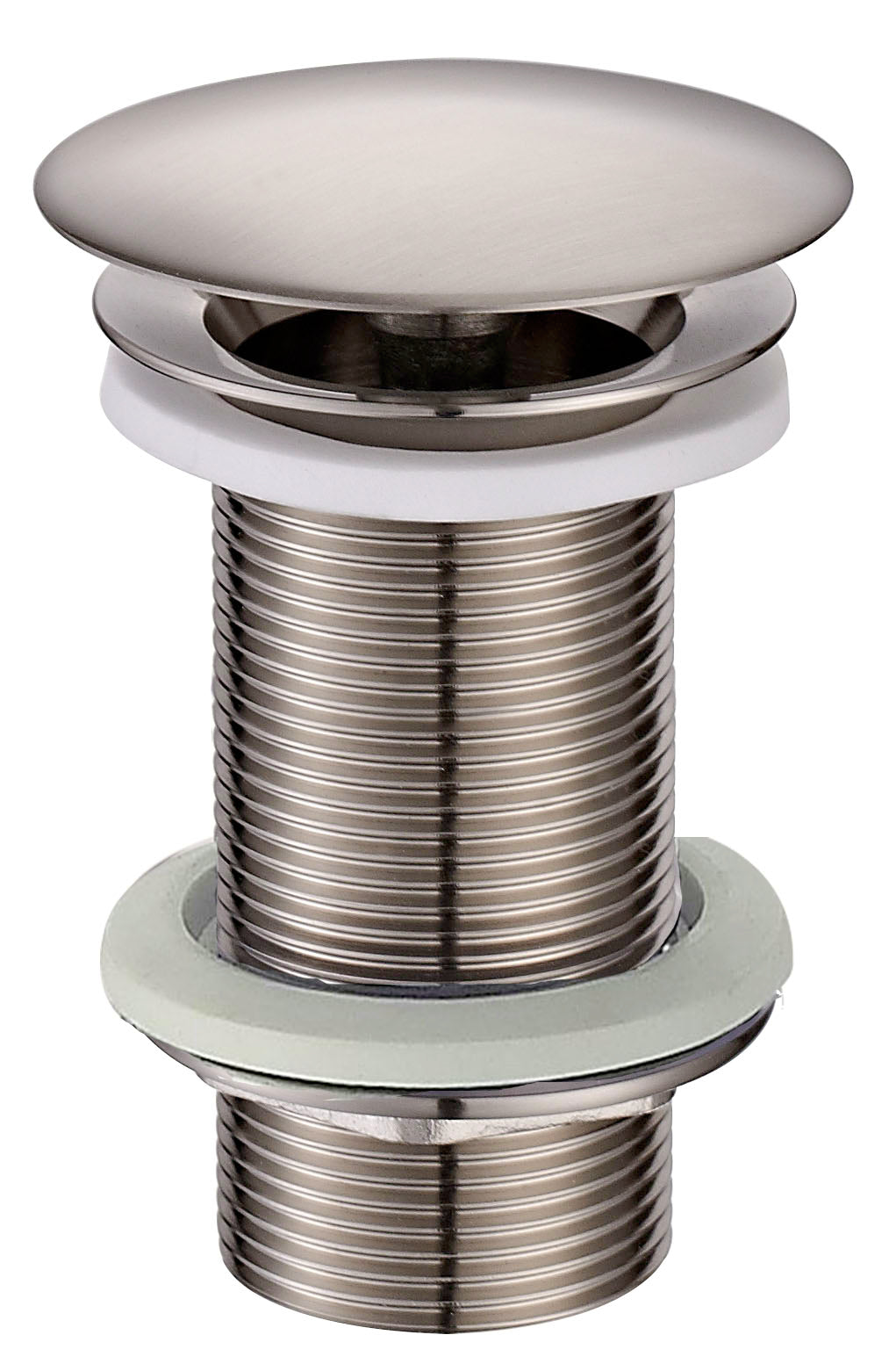 Eauunimatch open afvoerplug verlengd 5/4" geborsteld staal