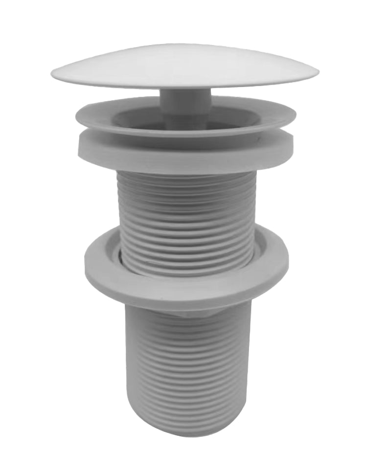 Eauunimatch open afvoerplug verlengd 5/4" glans wit