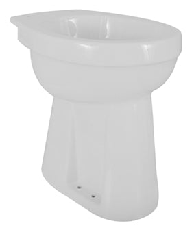 Eautoiletpot verhoogd staand AO 46 x 46 cm glans wit