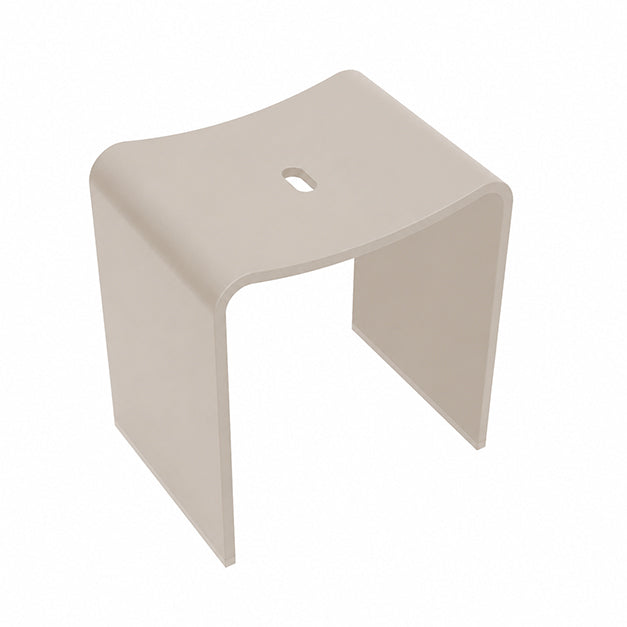 Eauzita kruk 40 x 30 x 42,5 cm solid surface beige