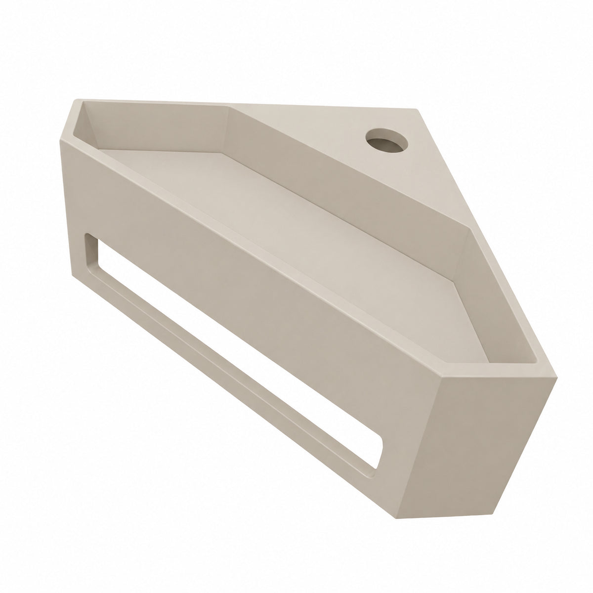 Eaujulia hoekfontein 35 x 35 x 16 cm solid surface beige
