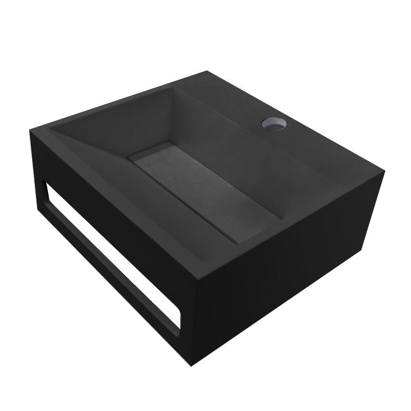 Eaujulia fontein 30 x 28 x 12,5 cm solid surface mat zwart