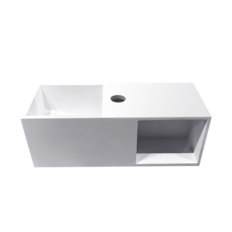 Eaujulia fontein met nis 54 x 20 x 20 cm solid surface mat wit