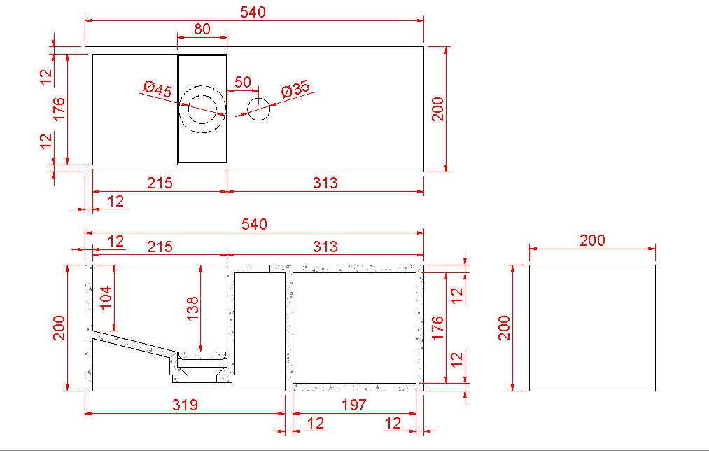 Eaujulia fontein met nis 54 x 20 x 20 cm solid surface mat zwart