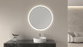 Eaunovi spiegel rond met led, dimbaar 60 cm mat zwart