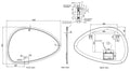 Eaulumora spiegel organisch met led, dimbaar en spiegelverwarming 120 x 80 cm