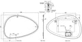 Eaulumora spiegel organisch met led, dimbaar en spiegelverwarming 140 x 93 cm