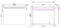 Eautigris spiegel rechthoek met led 100 x 80 cm