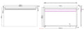Eautigris spiegel rechthoek met led 140 x 80 cm