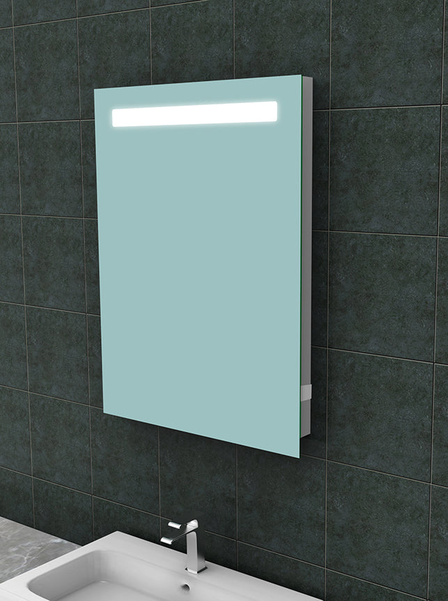 Eautigris spiegel rechthoek met led en stopcontact 60 x 80 cm