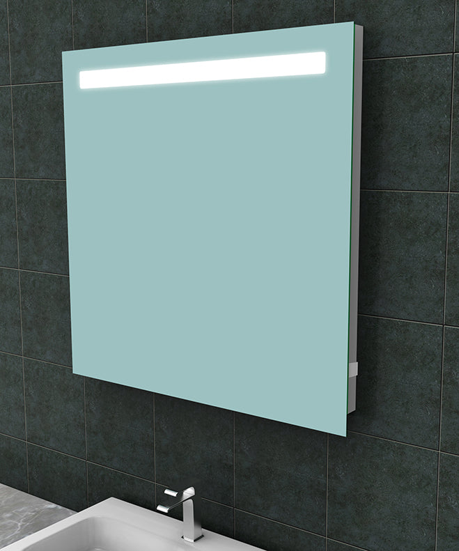 Eautigris spiegel vierkant met led en stopcontact 80 x 80 cm