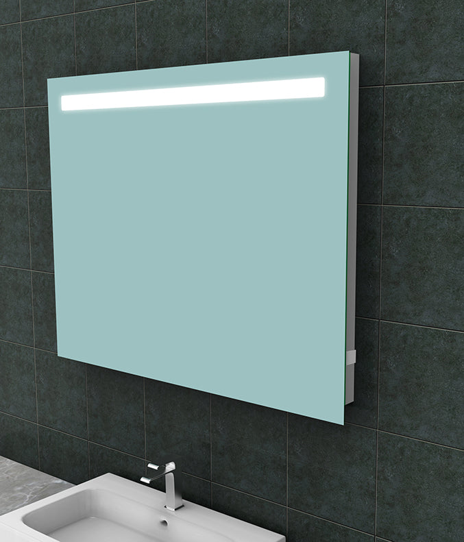 Eautigris spiegel rechthoek met led en stopcontact 100 x 80 cm
