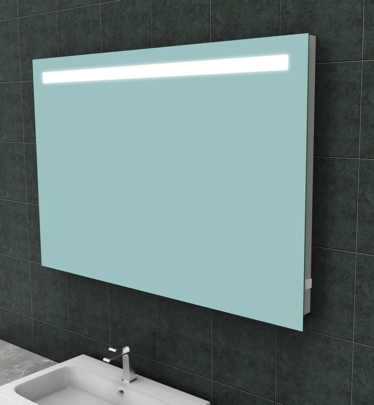 Eautigris spiegel rechthoek met led en stopcontact 120 x 80 cm