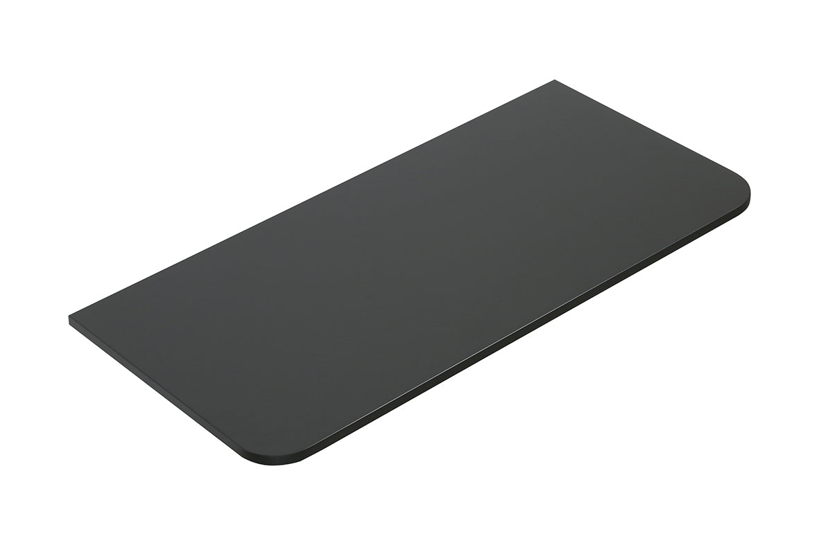 Eaunovira topblad afgeronde hoeken 80 x 48 cm mat zwart