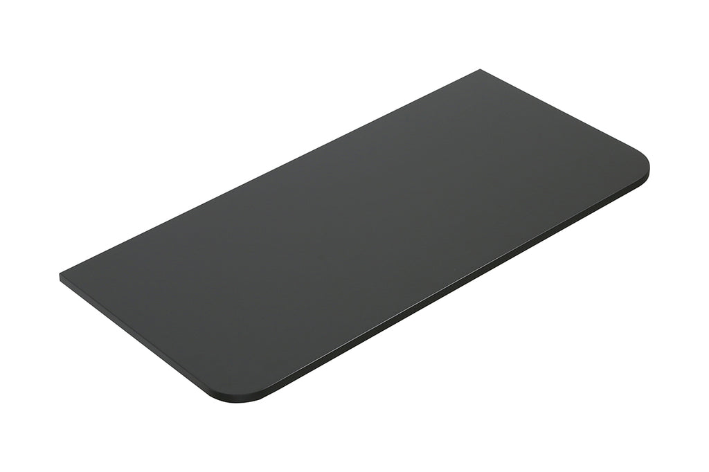 Eaunovira topblad afgeronde hoeken 100 x 48 cm mat zwart